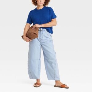 Universal Thread - Women's High-Rise Curved Leg Barrel Jeans Size 6